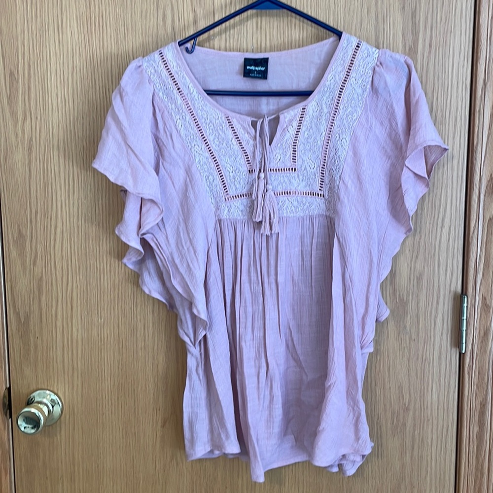Bohemian dusty rose shirt